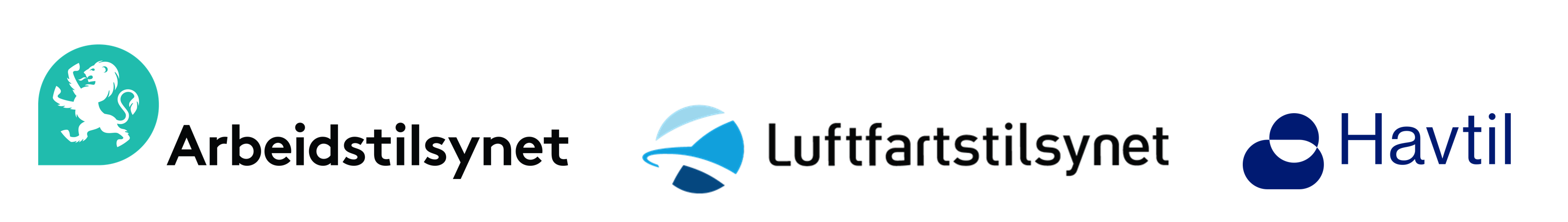 Logo Arbeidstilsynet Luftfartstilsynet Havtil